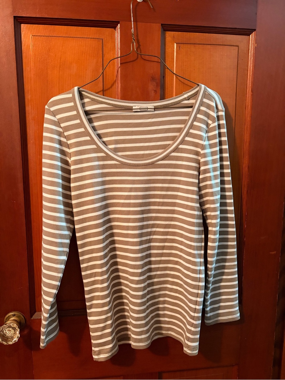 AYR “The Open Ended” Ribbed long sleeve knit tee